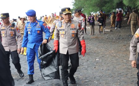 Polresta Banyuwangi Wujudkan Wisata Aman dan Resik Melalui Gerakan Banyuwangi Asri   