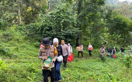 Polres Jember Tunjukkan Kepedulian Meski Akses Sulit