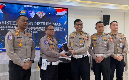 Korlantas Polri Perkuat Digitalisasi Tilang Lewat ETLE Mobile di Polda Kalimantan Selatan