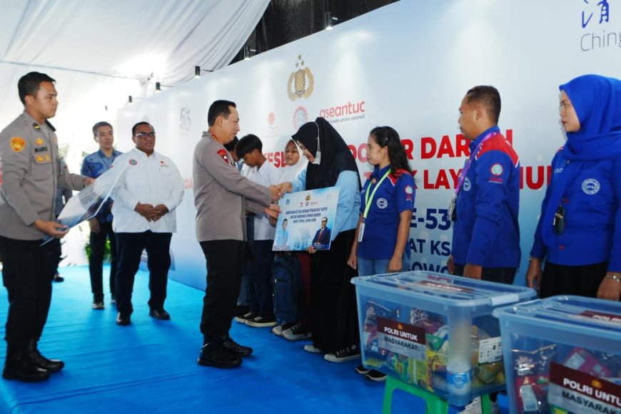 Di HUT KSPSI ke-53, Kapolri Tegaskan Komitmen Dukung Perjuangan Buruh