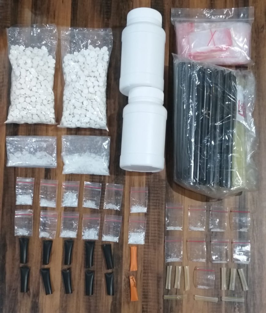 Polrestabes Surabaya Ungkap Peredaran Sabu 109 Gram dan 2.000 Pil LL