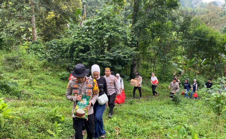 Polres Jember Tunjukkan Kepedulian Meski Akses Sulit