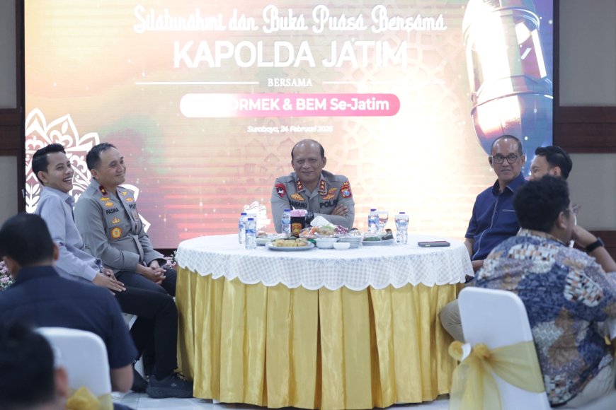 Momentum Ramadan, Kapolda Jatim Temui OKP dan BEM se-Jawa Timur
