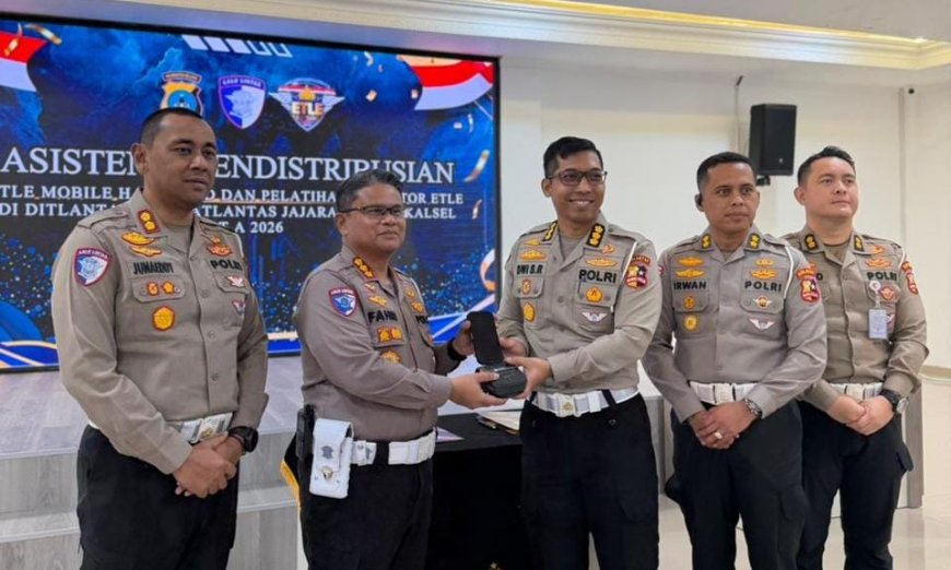 Korlantas Polri Perkuat Digitalisasi Tilang Lewat ETLE Mobile di Polda Kalimantan Selatan