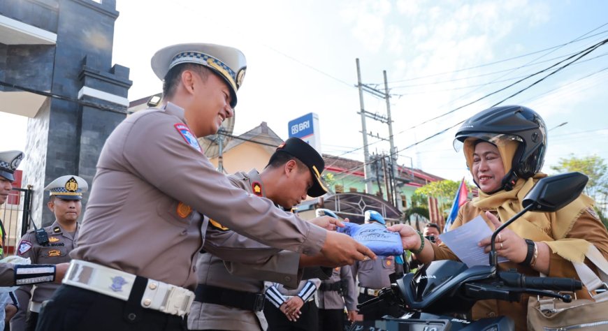 Polres Jember Gelar Polantas Menyapa, Ingatkan Pengendara Waspadai Blackspot