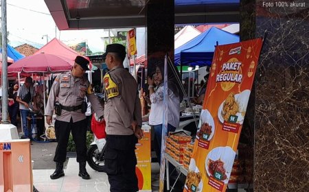 Pastikan Ketersediaan Aman, Polres Ngawi Sisir Pasar Tradisional
