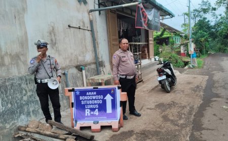Polres Bondowoso Optimalkan Pengamanan Jalur Alternatif