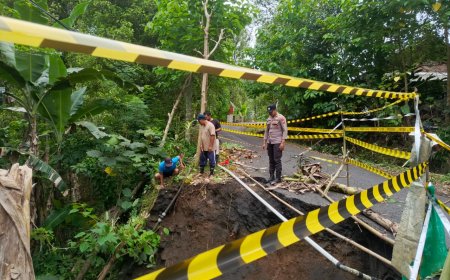 Police Line Terpasang, Jalur Tempursari Dijaga Ketat