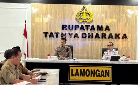 Polres Lamongan Cek Keamanan Perlintasan KA Menjelang Arus Mudik