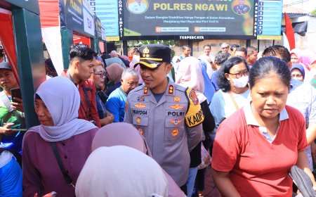 Polres Ngawi Buka Pasar Murah untuk Masyarakat