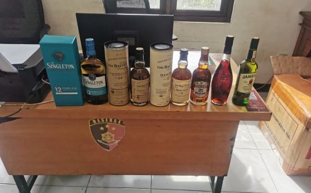 Polrestabes Surabaya Sita Miras dari Lakarsantri