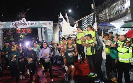 Polres Magetan Ajak Komunitas Runner Ikuti Sahurun 30K