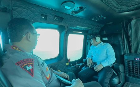 Cek Kesiapan Mudik di Merak, Kapolri hingga Panglima TNI Naik Heli