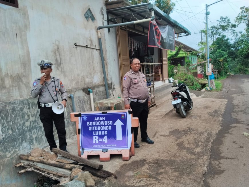 Polres Bondowoso Optimalkan Pengamanan Jalur Alternatif