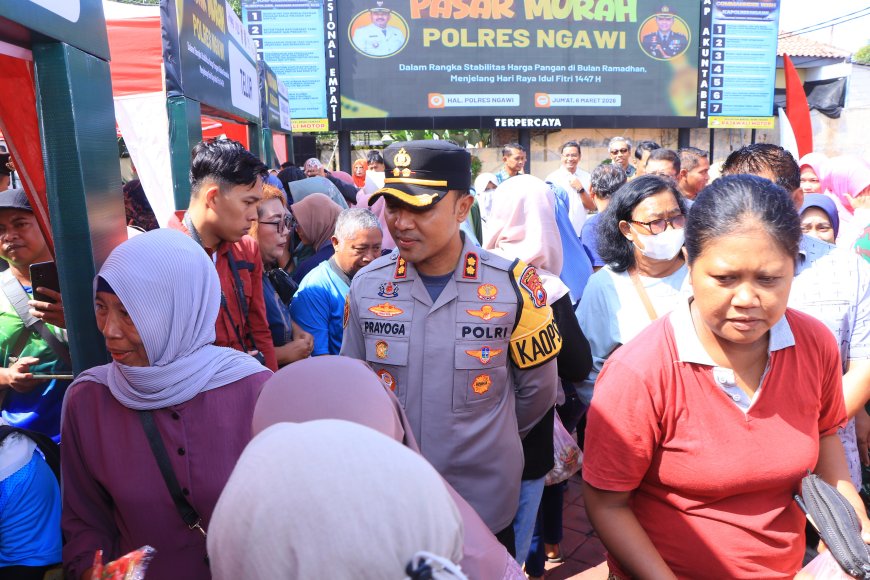 Polres Ngawi Buka Pasar Murah untuk Masyarakat