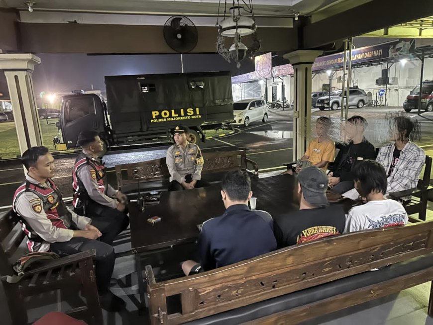 Polres Mojokerto Kota Amankan Situasi Dini Hari