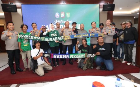 Aremania-Bonek Bersatu, Kapolda Jatim Tekankan Rivalitas Positif