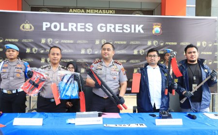 Polres Gresik Ungkap Jaringan Pencurian Kabel PLN Antar Daerah