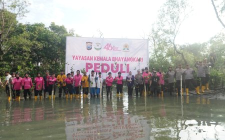 Tanam Mangrove Jadi Wujud Kepedulian Sosial YKB Tanjung Perak