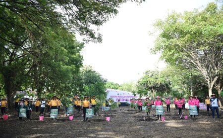 Lingkungan Hijau Jadi Fokus Aksi Polres Gresik dan Bhayangkari
