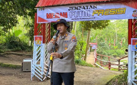 Polres Probolinggo Hadirkan Jembatan untuk Warga Tiris dan Andungsari