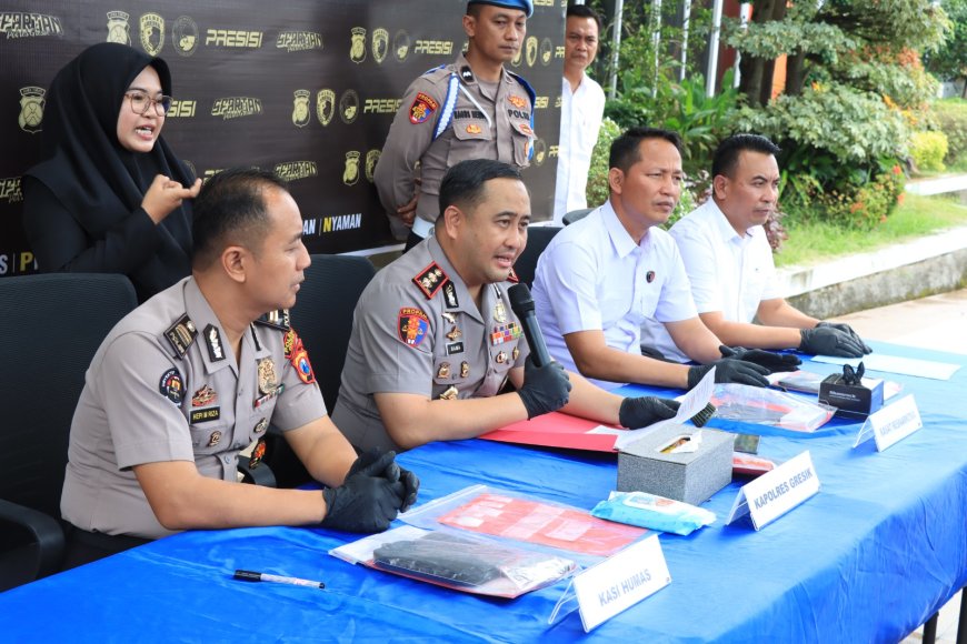 Polres Gresik Bekuk Jaringan Narkoba Lintas Pulau, 6 Tersangka Tak Berkutik