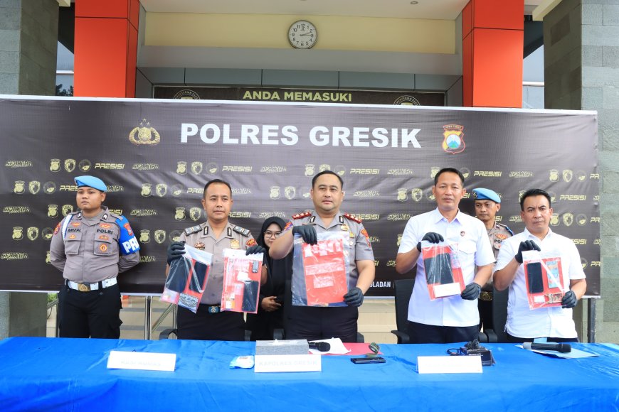 Jaringan Narkoba Antar Pulau Dibongkar, Polres Gresik Tangkap 6 Pelaku