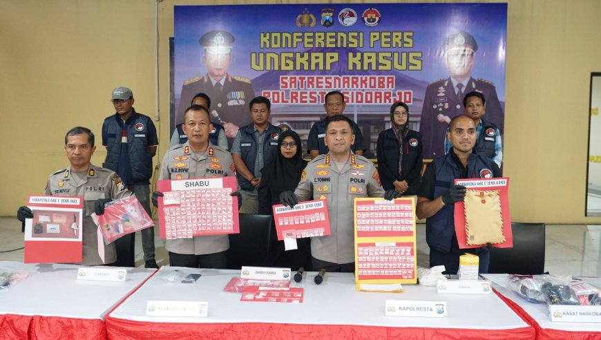 Polresta Sidoarjo Tekan Peredaran Narkoba, 19 Kasus Berhasil Diungkap