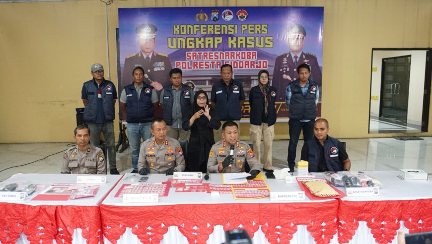 Polresta Sidoarjo Sikat 19 Kasus Narkoba, Ribuan Jiwa Terselamatkan