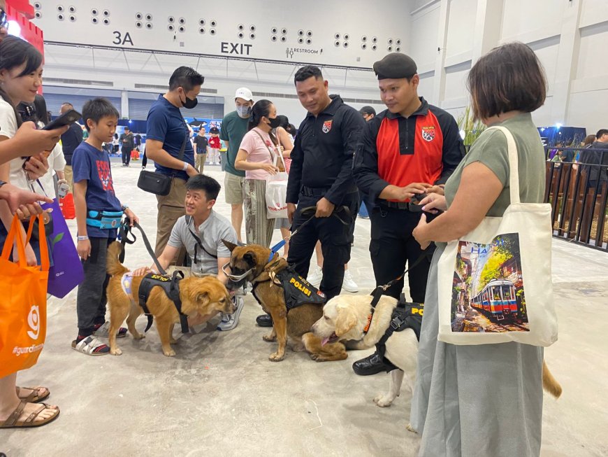 K-9 Polri Jadi Daya Tarik di Pet Adventure Wonderland PIK