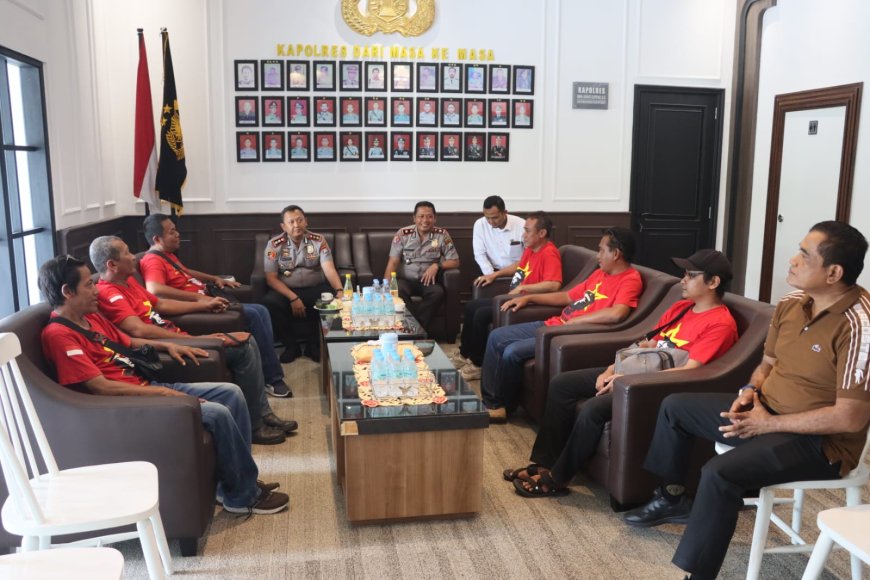 Polres Madiun Kota dan Buruh Bersatu Wujudkan Situasi Kondusif