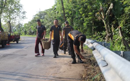 Polres Magetan Revitalisasi Jembatan Mangge untuk Masyarakat      