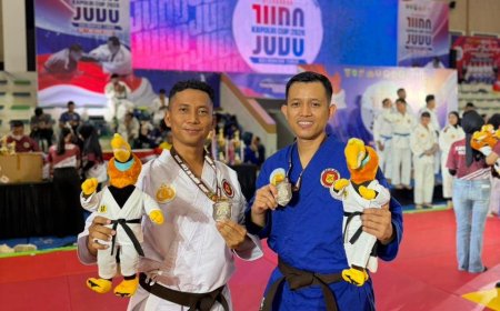 Juara II Kata Beregu Diraih Personel Polres Ngawi