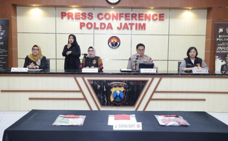 Polda Jatim Amankan Tersangka Kasus Kekerasan Seksual Dua Anak Dibawah Umur