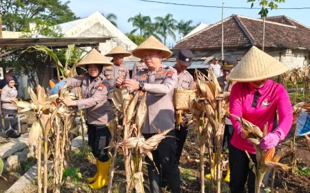 Polres Malang Dukung Ketahanan Pangan Nasional Lewat Pendampingan dan Pemanfaatan Lahan