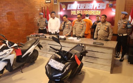 Polres Pasuruan Ungkap 3 Kasus Kejahatan Jalanan, Tersangka Begal Diamankan