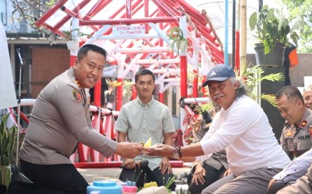 Polres Batu Rampungkan Jembatan Merah Putih Presisi, Akses Warga Kini Lebih Aman