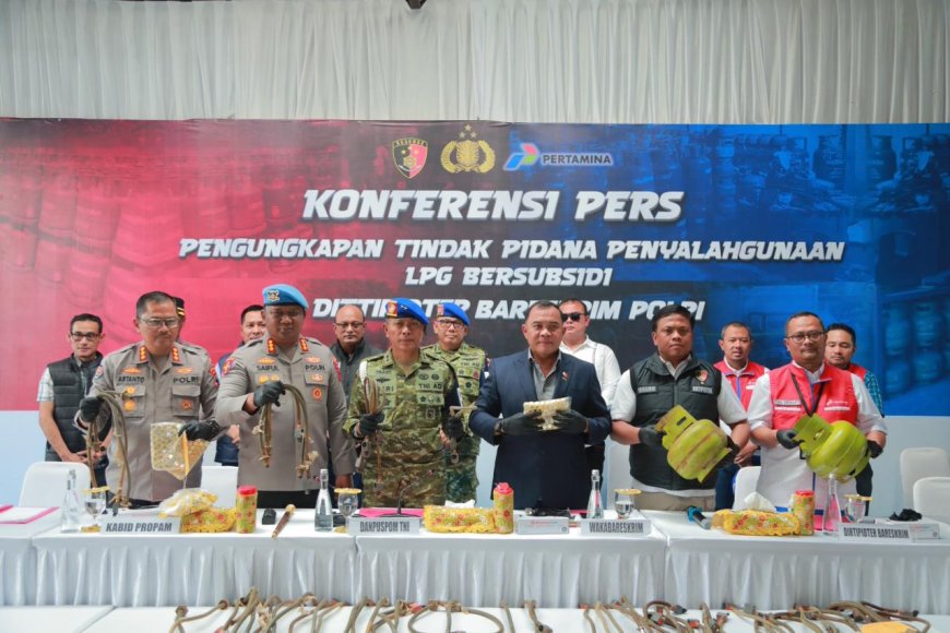 Bareskrim Polri Ungkap Modus Ilegal LPG Subsidi