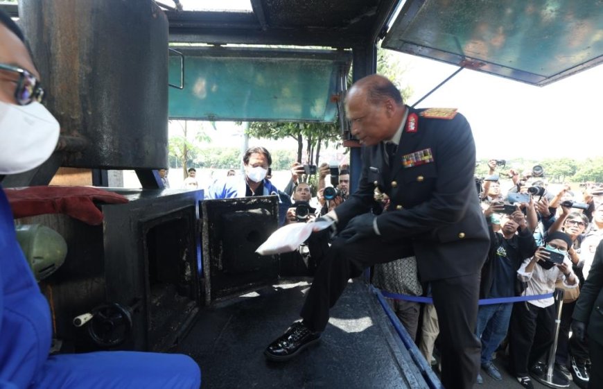 Polda Jatim Gencarkan Pemberantasan, Kokain Dimusnahkan