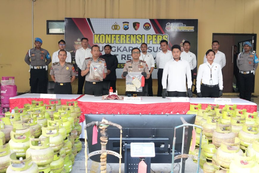 Polresta Sidoarjo Ungkap Sindikat LPG Ilegal
