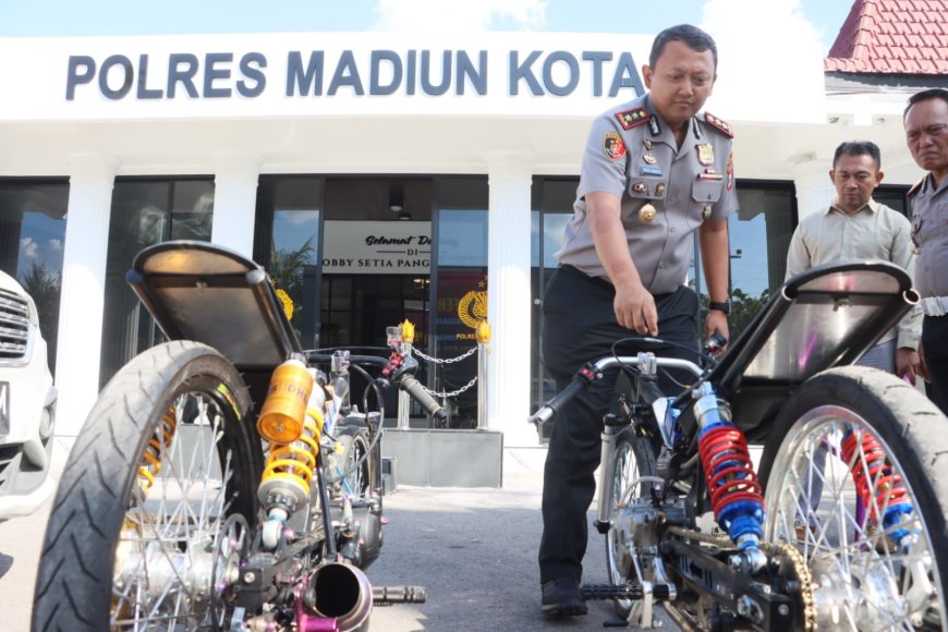 Balap Liar di Jiwan Ditertibkan Polisi