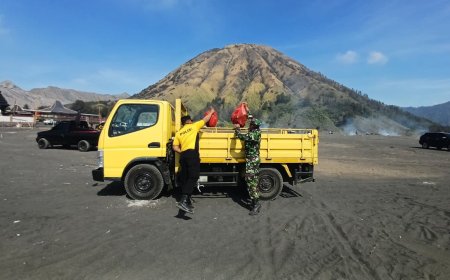 Polres Probolinggo Gelar Aksi Lingkungan di Destinasi Wisata Nasional