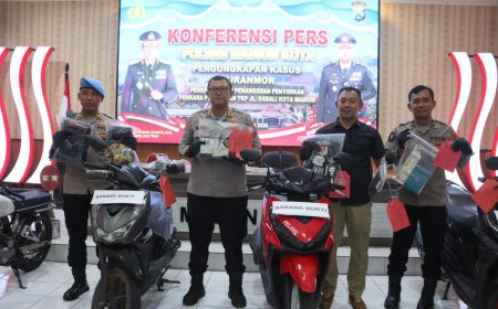 Polisi Ungkap Tiga Kasus Curanmor yang Meresahkan Masyarakat