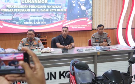 Polres Madiun Kota Ungkap 3 Kasus Curanmor 4 Orang Residivis Diamankan   