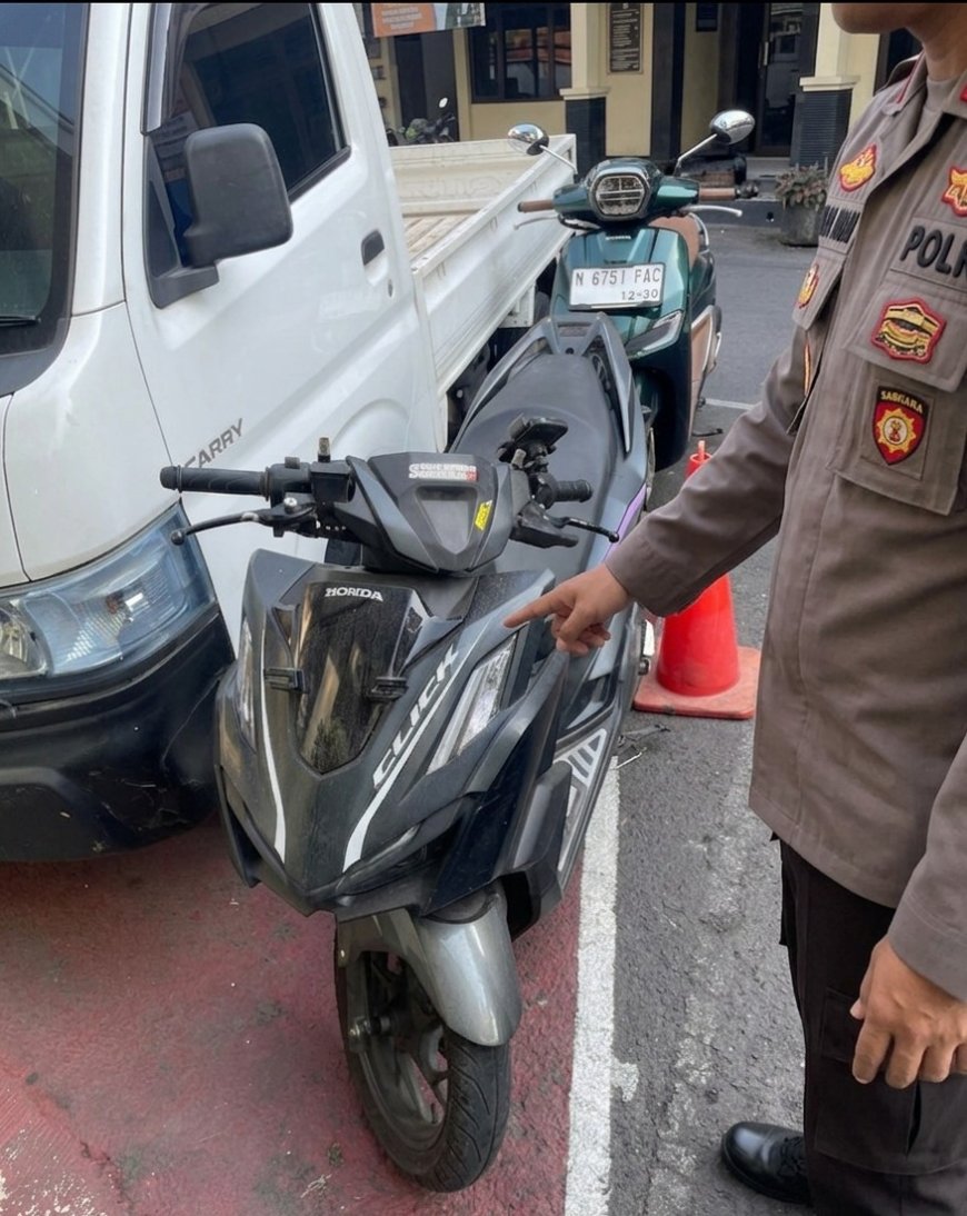 Dua Tersangka Pencurian Motor Tak Lolos dari Kejaran Polisi